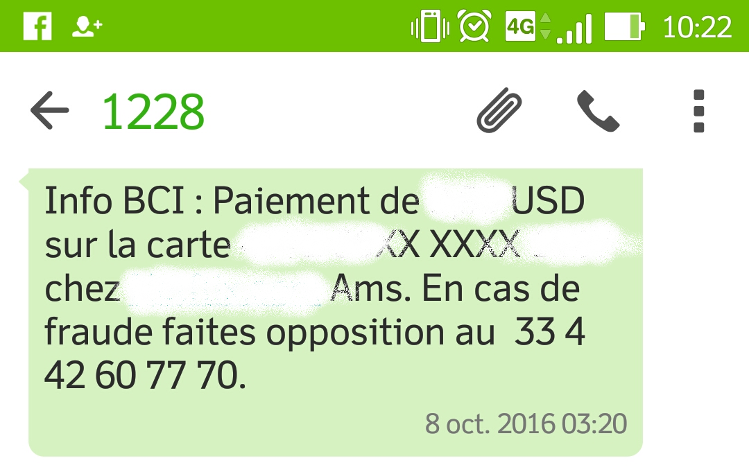 bci sms sécurité